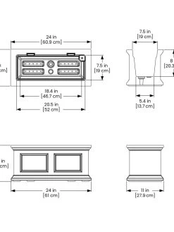 Fairfield Self-Watering Window Box, 2’ -Garden Care Shop 8613268 06V tif