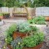 Birdies™ Corten Steel Tiered Round Raised Bed Kit, Tall -Garden Care Shop 8613287 0013 birdies corten steel tiered round raised bed kit tall