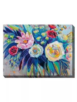 Floral Array Outdoor Wall Art -Garden Care Shop 8614011 01V 3 4