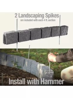 Beuta™ 6-Block Edging Section, 4 Pack 8 Beuta™ 6-Block Edging Section, 4 Pack -Garden Care Shop 8614155 03V 3 4