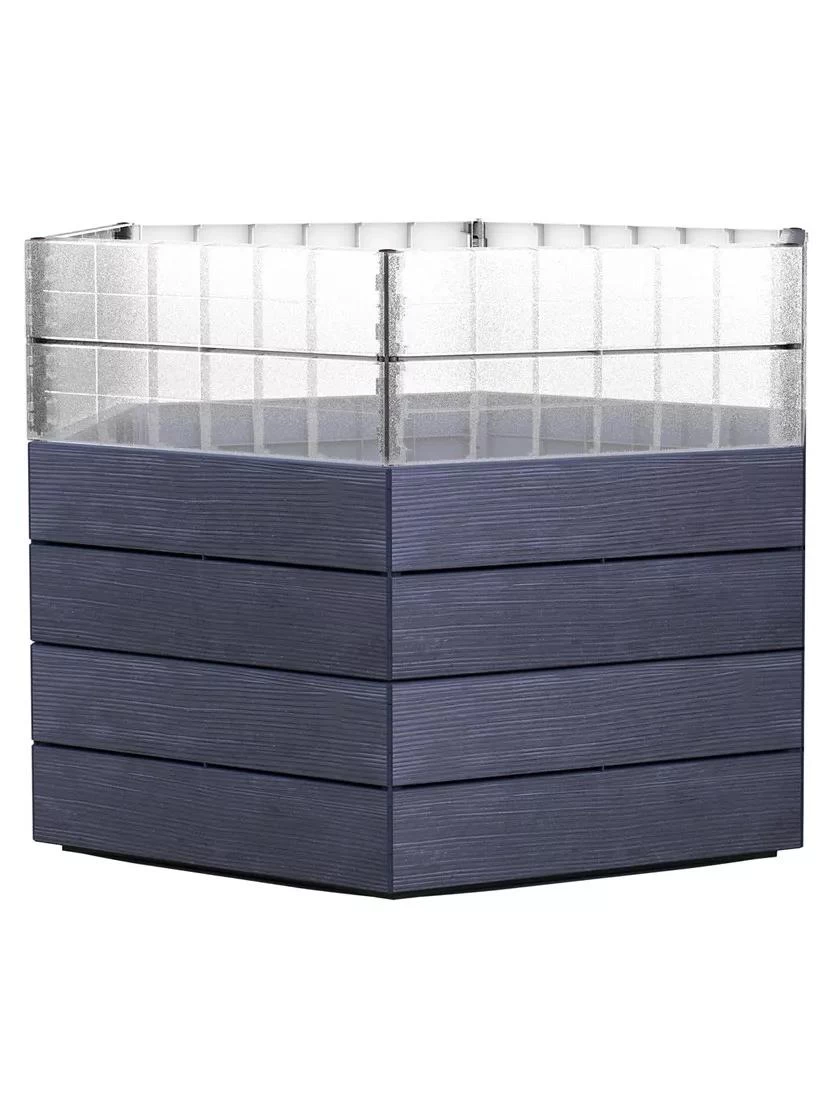 Modular Hexagon Raised Bed Kit With Translucent Panels, 21.5" 3 Modular Hexagon Raised Bed Kit With Translucent Panels, 21.5"