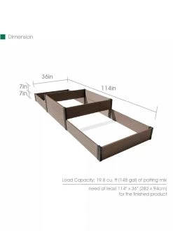 Terraced Triple Garden Bed -Garden Care Shop 8614257 01V 3 4